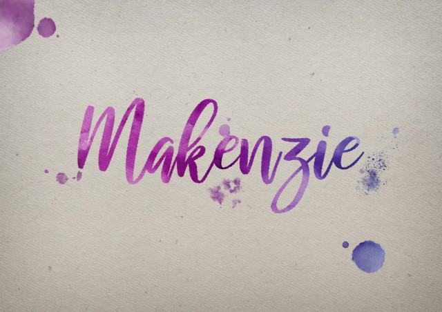 Free photo of Makenzie Watercolor Name DP