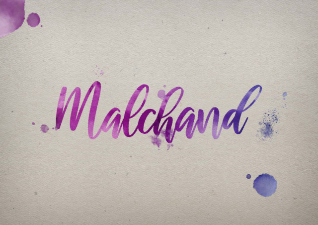 Free photo of Malchand Watercolor Name DP