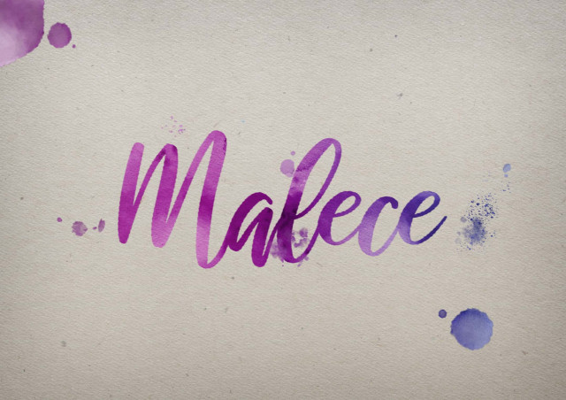 Free photo of Malece Watercolor Name DP