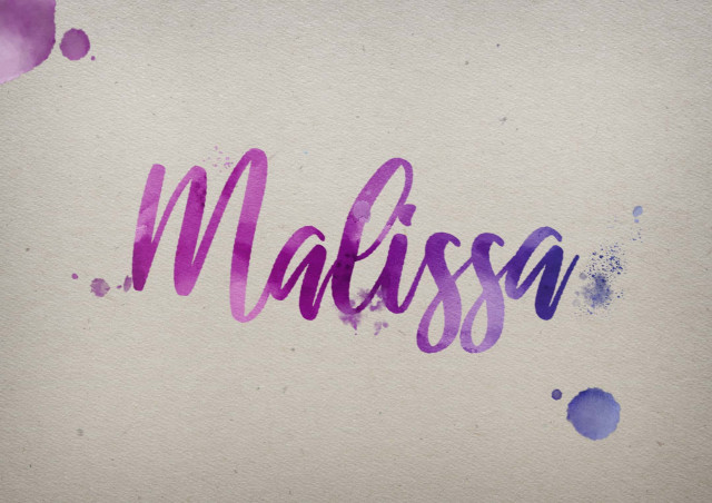 Free photo of Malissa Watercolor Name DP