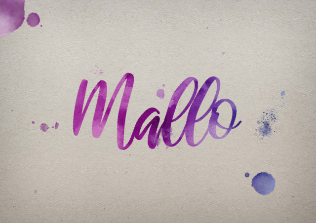 Free photo of Mallo Watercolor Name DP