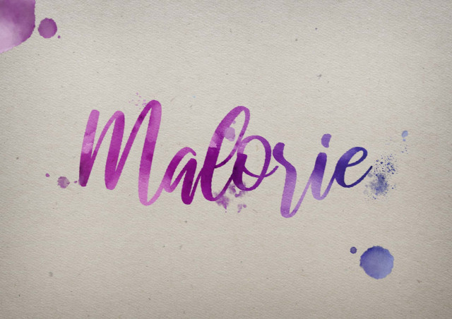 Free photo of Malorie Watercolor Name DP