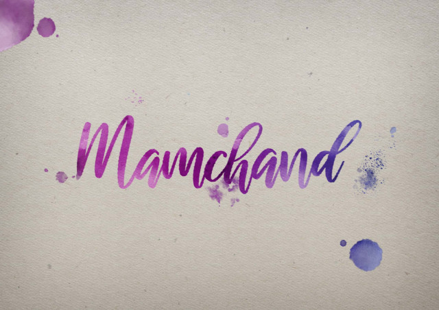 Free photo of Mamchand Watercolor Name DP