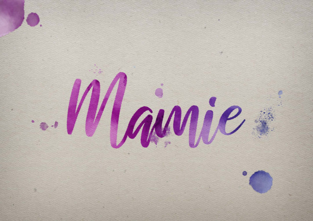 Free photo of Mamie Watercolor Name DP