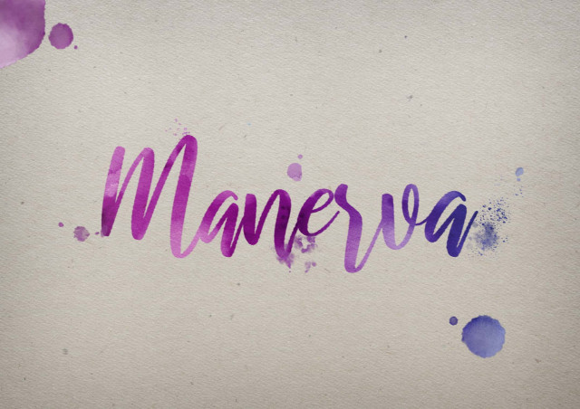 Free photo of Manerva Watercolor Name DP