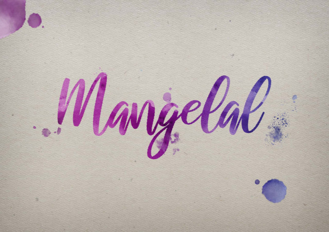 Free photo of Mangelal Watercolor Name DP
