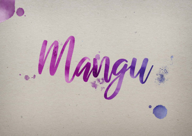 Free photo of Mangu Watercolor Name DP