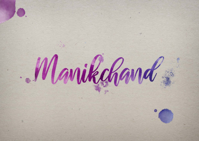 Free photo of Manikchand Watercolor Name DP