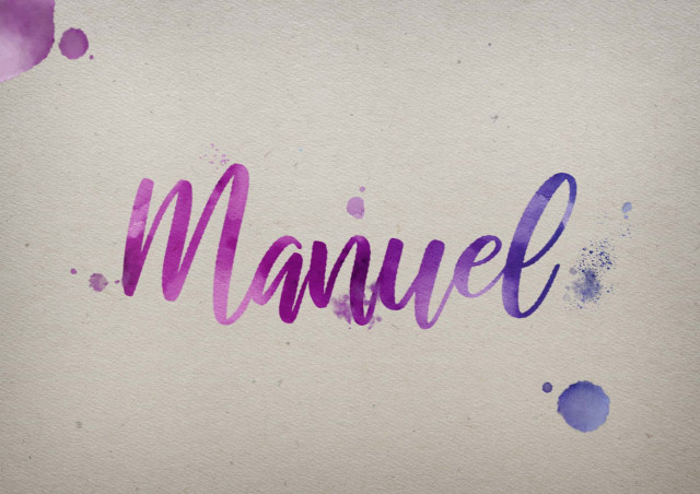 Free photo of Manuel Watercolor Name DP