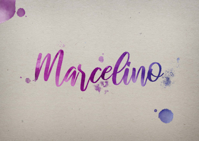 Free photo of Marcelino Watercolor Name DP