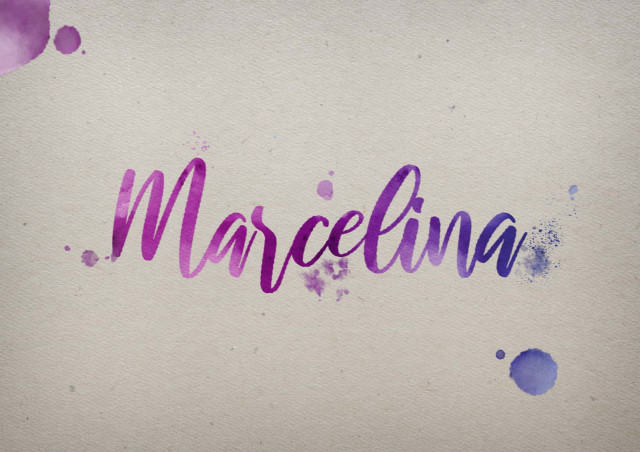 Free photo of Marcelina Watercolor Name DP