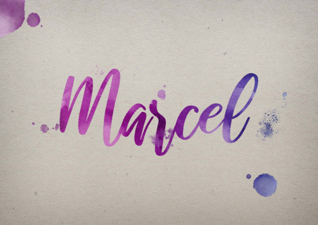 Free photo of Marcel Watercolor Name DP