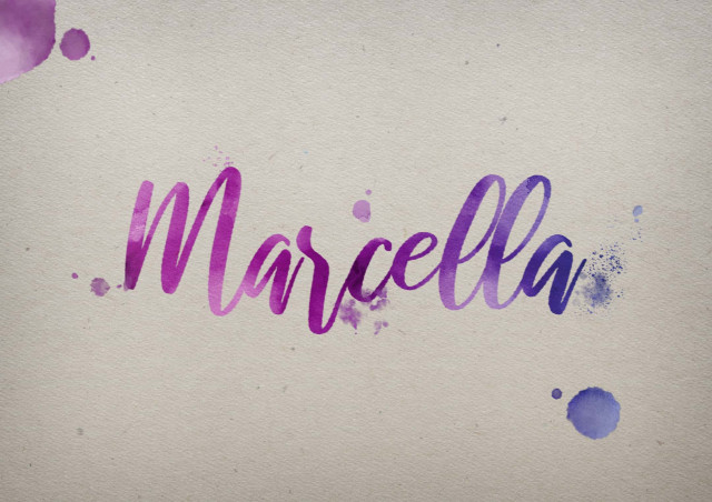 Free photo of Marcella Watercolor Name DP
