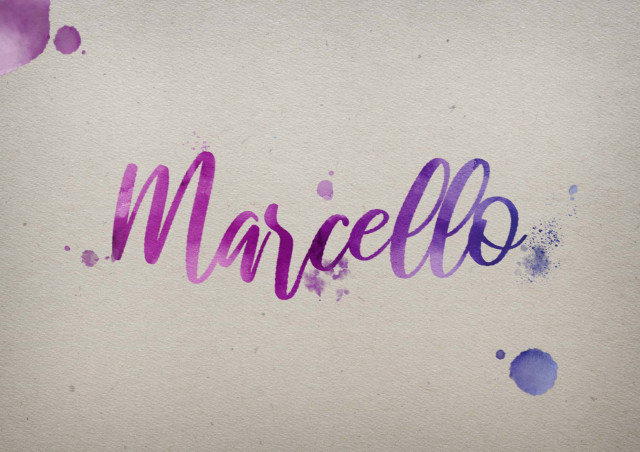 Free photo of Marcello Watercolor Name DP