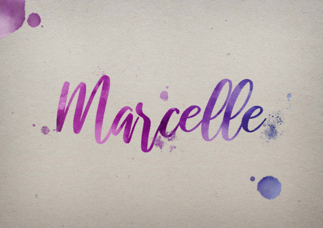 Free photo of Marcelle Watercolor Name DP