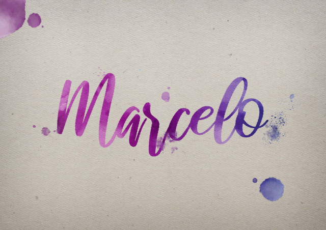 Free photo of Marcelo Watercolor Name DP