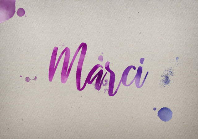 Free photo of Marci Watercolor Name DP