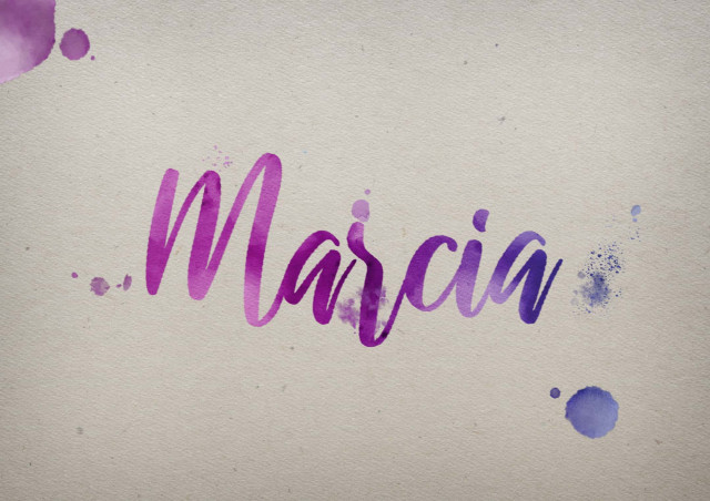 Free photo of Marcia Watercolor Name DP