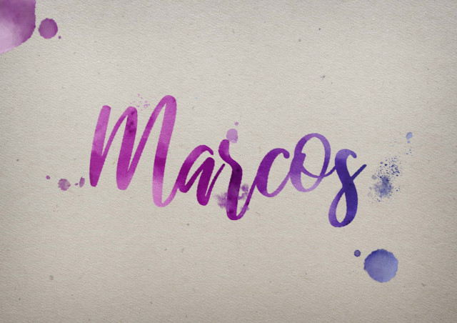 Free photo of Marcos Watercolor Name DP