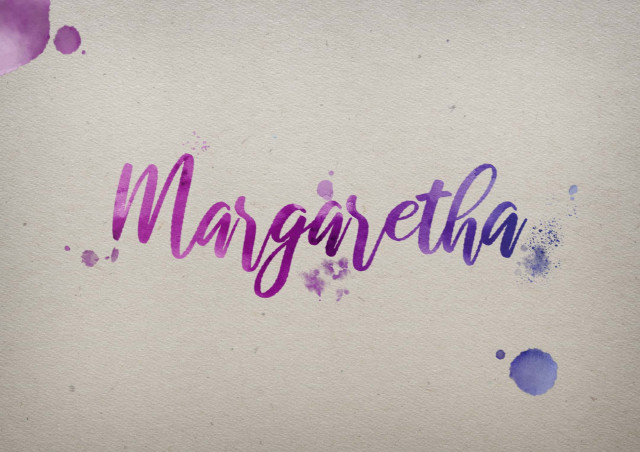 Free photo of Margaretha Watercolor Name DP