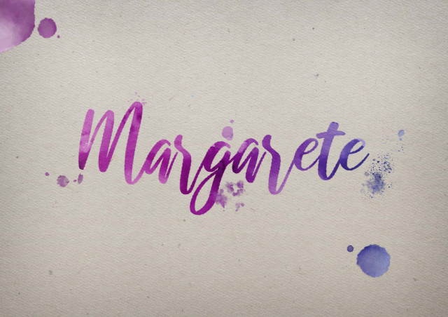 Free photo of Margarete Watercolor Name DP