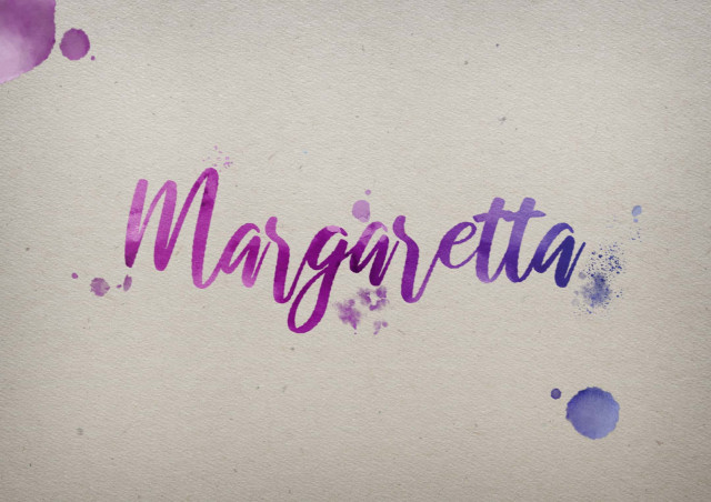 Free photo of Margaretta Watercolor Name DP
