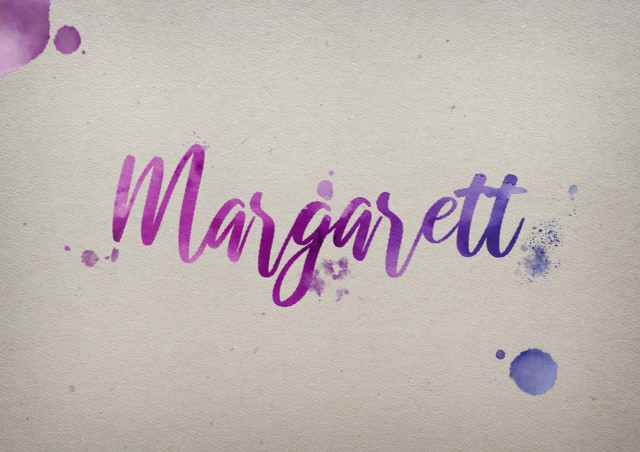 Free photo of Margarett Watercolor Name DP