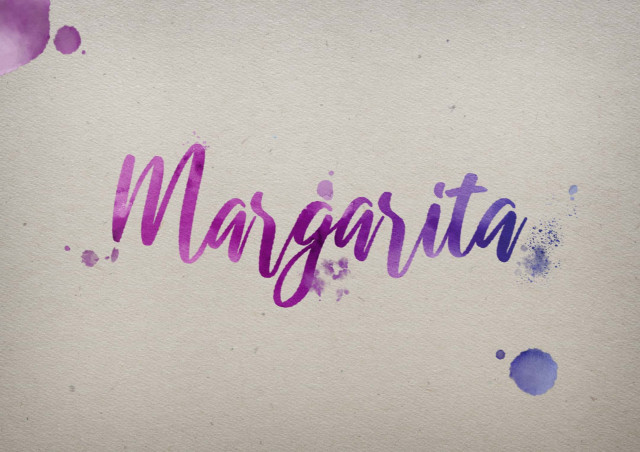 Free photo of Margarita Watercolor Name DP