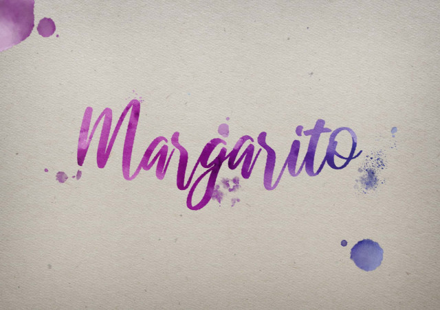 Free photo of Margarito Watercolor Name DP