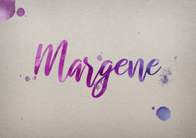 Free photo of Margene Watercolor Name DP