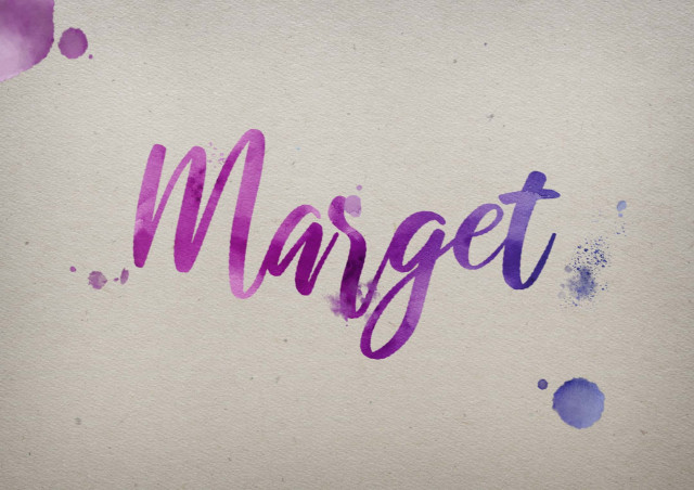 Free photo of Marget Watercolor Name DP