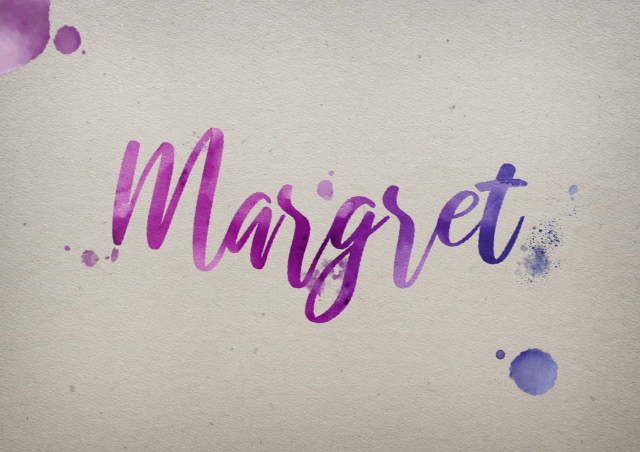 Free photo of Margret Watercolor Name DP
