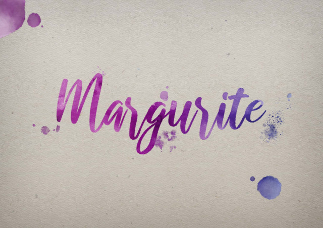 Free photo of Margurite Watercolor Name DP