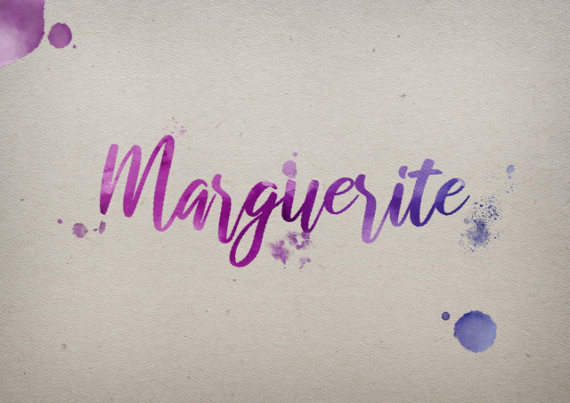 Free photo of Marguerite Watercolor Name DP