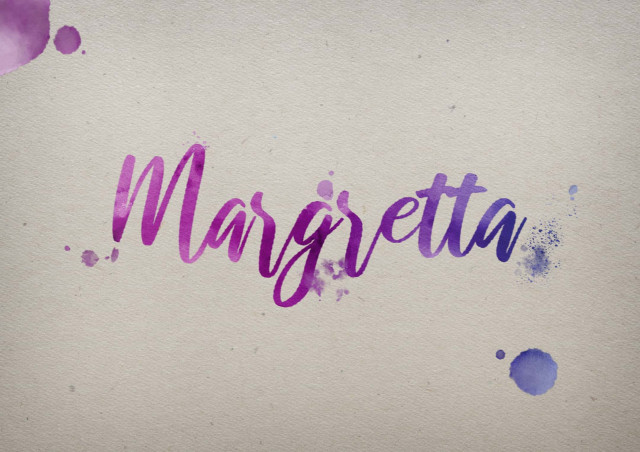 Free photo of Margretta Watercolor Name DP