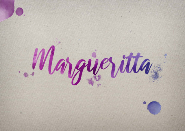 Free photo of Margueritta Watercolor Name DP