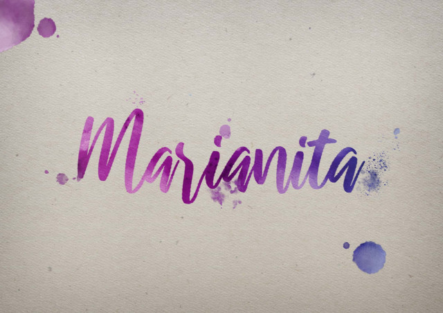 Free photo of Marianita Watercolor Name DP