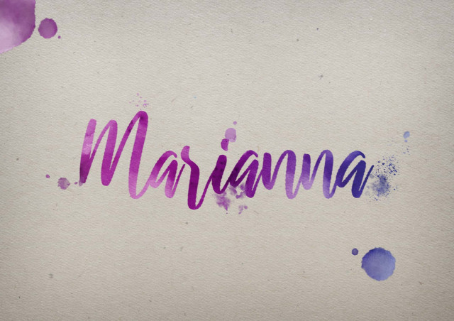 Free photo of Marianna Watercolor Name DP