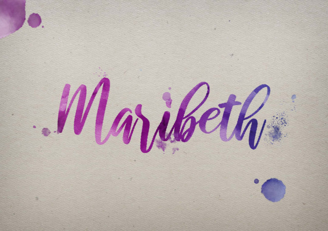 Free photo of Maribeth Watercolor Name DP
