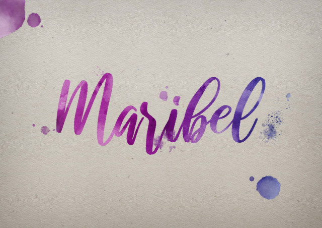 Free photo of Maribel Watercolor Name DP