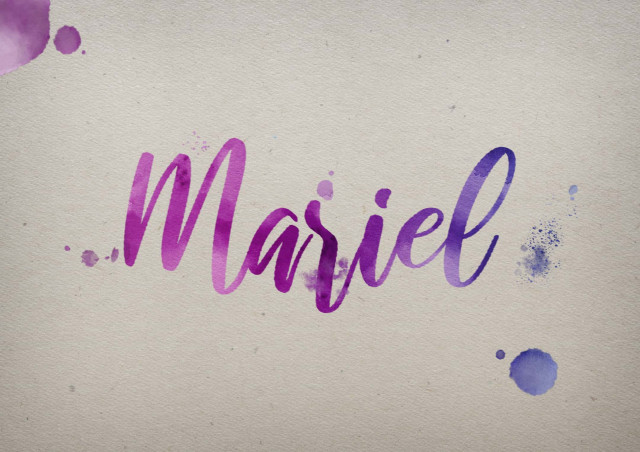 Free photo of Mariel Watercolor Name DP