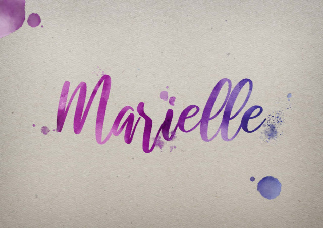 Free photo of Marielle Watercolor Name DP