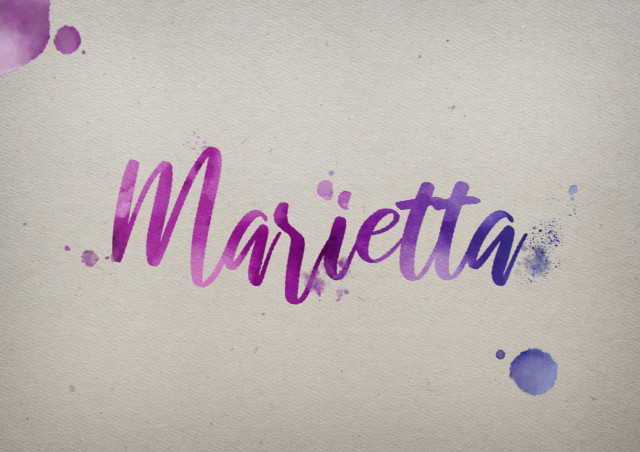Free photo of Marietta Watercolor Name DP