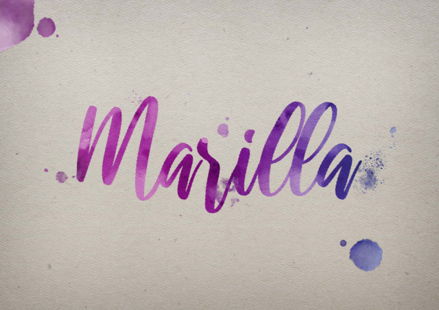 Free photo of Marilla Watercolor Name DP