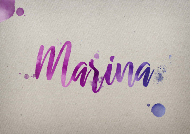 Free photo of Marina Watercolor Name DP