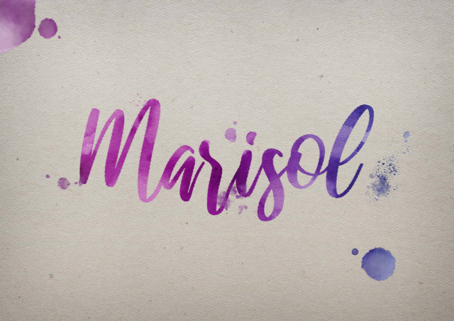 Free photo of Marisol Watercolor Name DP