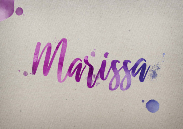 Free photo of Marissa Watercolor Name DP
