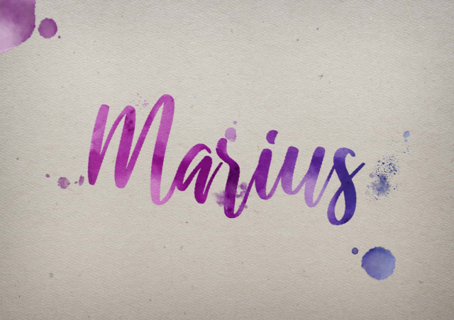 Free photo of Marius Watercolor Name DP