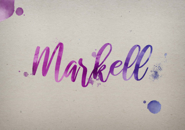 Free photo of Markell Watercolor Name DP
