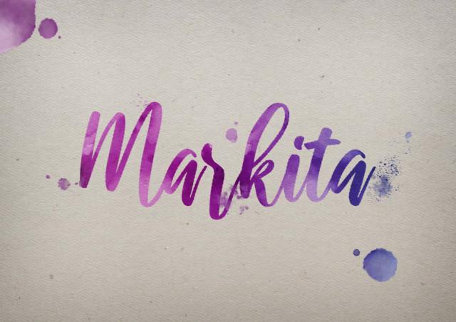 Free photo of Markita Watercolor Name DP